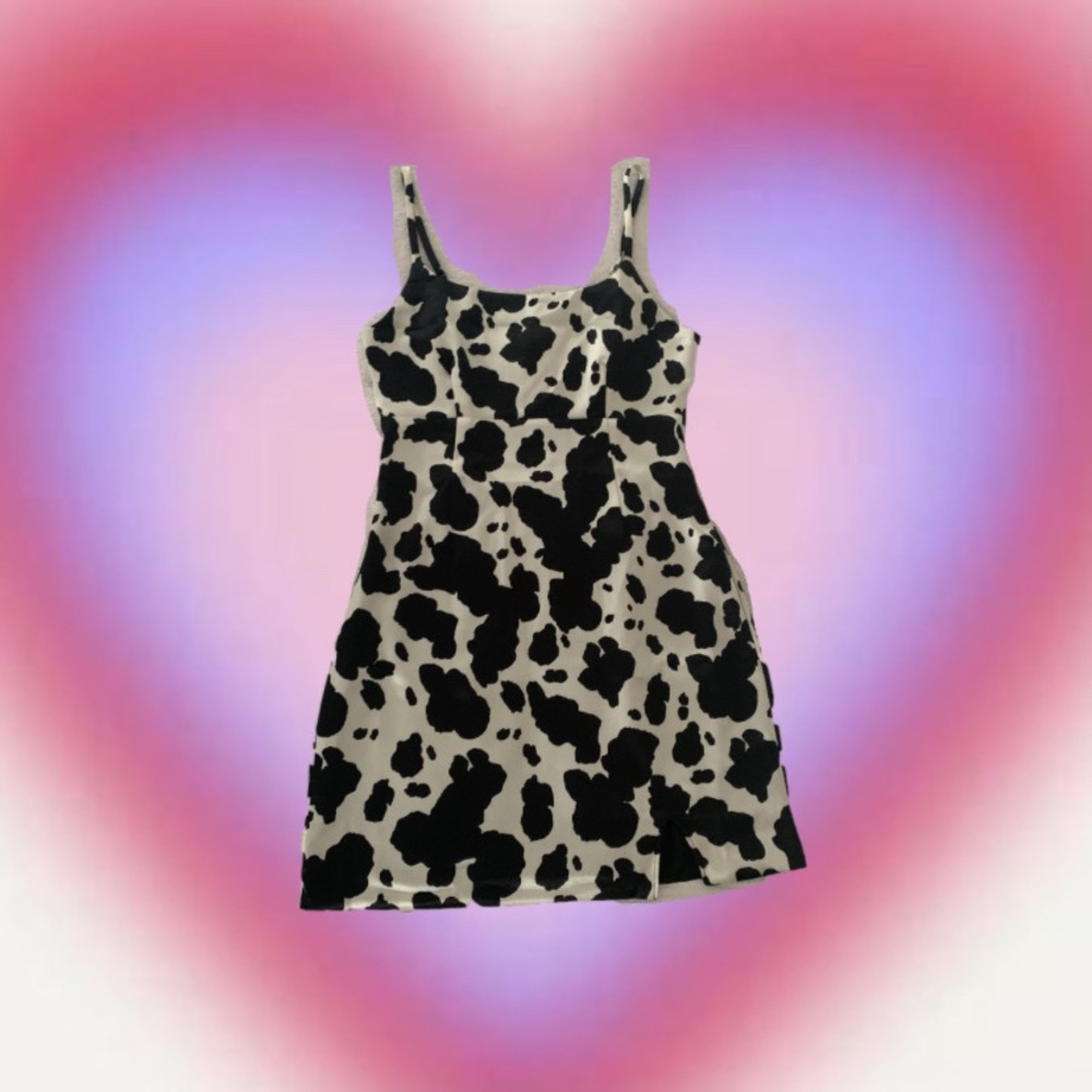 wild fable cow print notch dress - XS 🐄